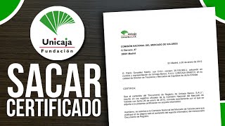 ✅Como SACAR Certificado De Titularidad En Unicaja 2025🔴 [upl. by Puri33]