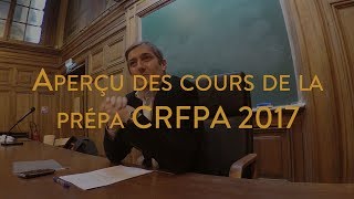 Aperçu des cours de la prépa CRFPA de lIEJ Jean Domat [upl. by Ardna97]