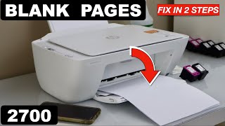 HP DeskJet 2700 Printing Blank Pages  Fix In 2 Easy Steps [upl. by Oelc]