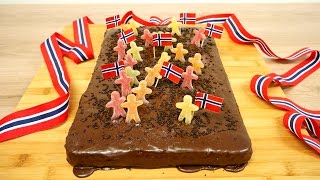 Barnas favorittsjokoladekake på 17 mai [upl. by Fornof]