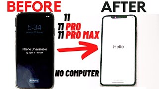 How to Factory Reset iPhone 11 11 Pro 11 Pro Max without Password  Reset iPhone without Passcode [upl. by Lilias]