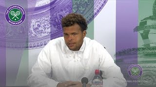 JoWilfried Tsonga Wimbledon 2019 Second Round Press Conference [upl. by Selestina]