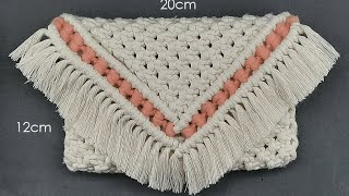 bolso de macrame  Coqueta Macramé [upl. by Domini572]