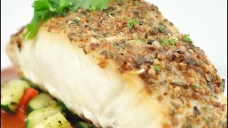 Baked Corvina Fish With Mediterranean Sauce [upl. by Sybila]