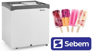 Freezer e Expositor Horizontal para Sorvete Gelopar GHD GHDE [upl. by Naihtsirc684]