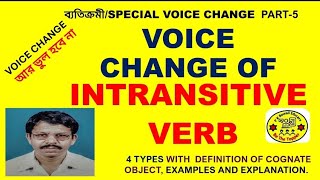 Intransitive Verb Voice Change  Cognate Object [upl. by Hagood]