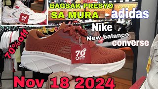 STORE NA PALAGING MURA SALE up to 70 OFF Nike  adidas  New balance  converse s [upl. by Rodrich]