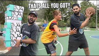 Giving FREE SNEAKERS To Kids If They Score On Me Park Takeover Basketball [upl. by Niven]