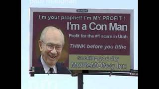 MORmON Gordon Hinckley is CREEPY The CON MAN HINCKLEY BILLBOARD v [upl. by Shamus537]