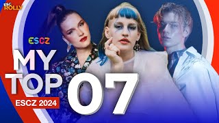 🇨🇿 ESCZ 2024  My Top 7 Czechia Eurovision 2024 [upl. by Gyasi]