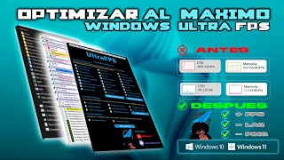 Ultra FPS y Como optimizar Windows 10 y 11 EN 2024  FPS Y MENOS DELAY 📈 Pocos Procesos y trucos [upl. by Iver]