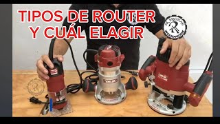 TIPOS DE ROUTER FRESADORA O TUPI PARA MADERA  AR BRICOLAJE WOODWORK [upl. by Eivi]