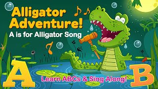 Alligators Adventure  A is for Alligator Song  Learn ABCs amp Sing Along [upl. by Urbas]