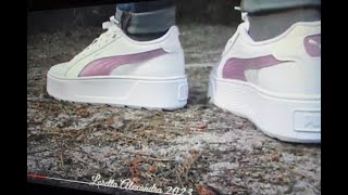 My new white amp pale grape Puma Karmen preview 👟 [upl. by Kowal]