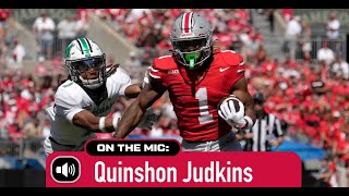 Ohio State RB Quinshon Judkins goes for 173 yards in win over Marshall 92124 [upl. by Alletnahs]