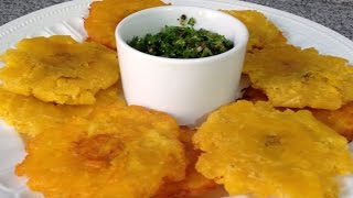 Cómo hacer Tostones o Patacones de plátano verde Cocinando con Pamela  Episodio 32 [upl. by Fredia339]