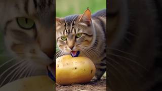 Cat Wants Some Potato Snackbar❤️😸 cat catlover catshorts coverbeat cute [upl. by Giustino]