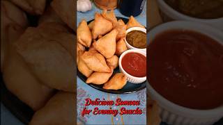 Delicious Vegetables Samosa Recipe shorts buzzfeedtasty VillageCookingChannel WildCookbook [upl. by Thisbe18]