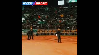 🟢 Raja Casablanca fans today from the stands with their famous chant  “Rajawi Palestinian” 🇲🇦🫶🇵🇸 [upl. by Esej451]