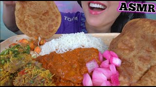 ASMR INDIAN FOOD MESSY EATING SOUNDS NO TALKING  SASASMR [upl. by Atiuqcir221]