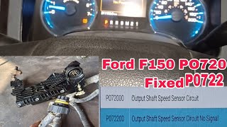 How to Fix P0720 P0722 Transmission Problem IN Ford F150 [upl. by Zalucki11]