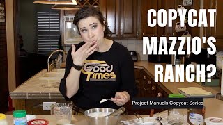 PERFECT HOMEMADE RESTAURANT RANCH DRESSING IN 10 MINUTES  MAZZIOS COPYCAT RANCH [upl. by Ferwerda]