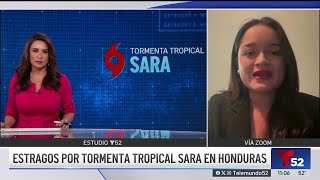 Estragos por tormenta tropical Sara en Honduras [upl. by Onilecram864]