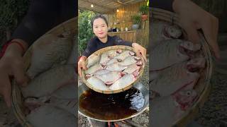 Cooking deep fried fish recipe and eat cooking food delicious cookrecipe [upl. by Reiko]