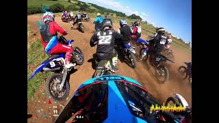 UK EVO MX round 6 Marshfield mx 2 stroke modern Moto 3 TM300 [upl. by Ona551]