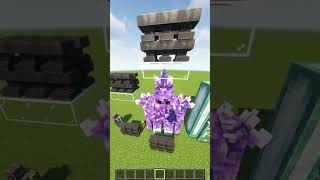 Minecraft Iron Golems VS Anvils Wait For End 🤣  part1 shorts [upl. by Nonez]