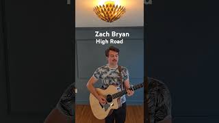 Zach Bryan High Road Acoustic Cover ytshorts cover singer [upl. by Lazes]