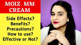 MOIZ MM CREAM Review amp Demo  Side Effects Precaution How to use Benefits Ingredients [upl. by Gagnon]