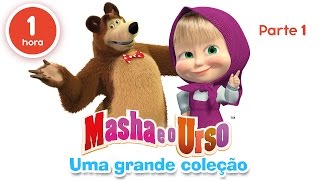 Masha eo Urso – Uma grande coleção de desenhos animados Parte 1 60 minutos [upl. by Dworman]