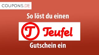 Teufel Gutschein einlösen – Schritt für Schritt Anleitung [upl. by Ingles331]