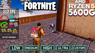 Fortnite Chapter 5 on Ryzen 5 5600G Vega 7 amp 16GB RAM  Game Performance Test 1080p [upl. by Revorg]