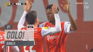 Goal  Golo Banza SC Braga 20 FC Arouca Liga 2223 21 [upl. by Pigeon557]