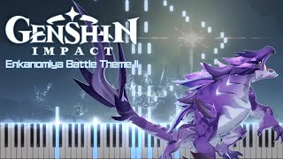 Enkanomiya Battle Theme 2  Genshin Impact Synthesia [upl. by Kathlene943]