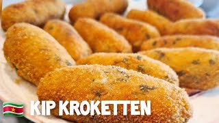 Surinaamse kip kroket receptSurinamese Chicken croquettes recipe [upl. by Lorsung61]