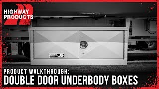 Highway Products  Double Door Underbody Boxes [upl. by Marelya928]