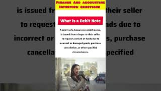 What is a Debit Note  Finance and accounting Interview questions and answers [upl. by Shue]