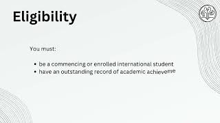 University of Sydney International Scholarship [upl. by Iggy916]