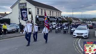 Pride Of The Bann At Crown Defenders Flute Band Cloughmills Annual Band Parade [upl. by Atnoid160]