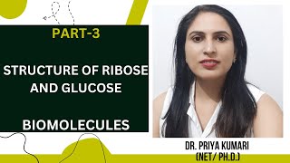 CLASS 11  STRUCTURE OF RIBOSE AND GLUCOSE  CARBOHYDRATE  BIOMOLECULES  DR PRIYA KUMARI [upl. by Esertap118]