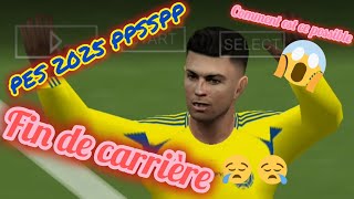 Tuto Comment voir la fin de carrière dun joueur Dans PES 2025 PPSSPP [upl. by Gavrah4]