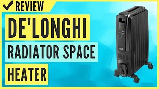 DeLonghi OilFilled Radiator Space Heater Quiet 1500W Review [upl. by Anjela]