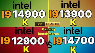 I9 14900K VS i9 13900K VS R9 7950 X3D VS I7 14700K VS I5 14600K VS i9 12900K gaming test  RTX 4090 [upl. by Donalt]