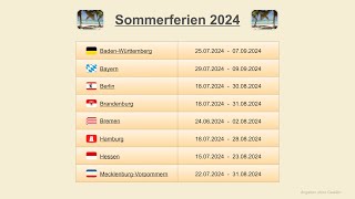 Sommerferien 2024 [upl. by Dnomad389]