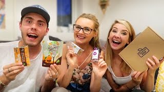 ZALFIE amp NIOMI TRY HEALTHY SNACKS 5 [upl. by Ahcila275]