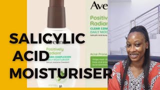 Aveeno Positively Radiant Clear Complexion Moisturiser with Salicylic Acid For Acne Prone Skin [upl. by Munson]