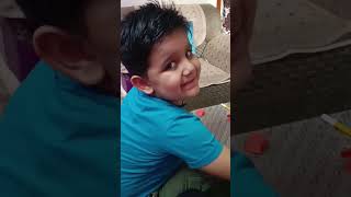 Anvik ne banaya Papa ke liye Birthday card cutebaby youtubeshorts [upl. by Lister]